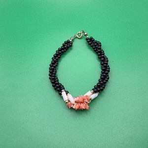 VTG Lucite Coral Torsade Bracelet